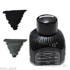 DIAMINE embotellado Tinta (80ml) para Fuente Bolígrafos - Negros/Grises comprar usado  Enviando para Brazil