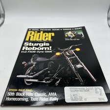 Revista de motocicleta RIDER dezembro 1990 Sturgis Harley Davidson FXDB Dyna Glide ++ comprar usado  Enviando para Brazil