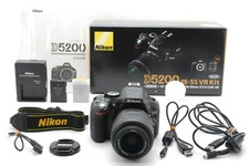 [Estado perfeito com caixa] Lente Nikon D5200 24.1MP Digital SLR Preta AF-S 18-55mm do Japão comprar usado  Enviando para Brazil