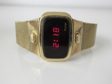 Usado, Relógio LED retrô masculino folheado a ouro 1975 vestido Pulsar digital Time computador QUARTZ. comprar usado  Enviando para Brazil