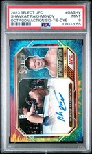 Shavkat Rakhmonov 1º Auto/25 Tie-Dye Octagon Action 2023 Select UFC ESTADO PERFEITO PSA 9 comprar usado  Enviando para Brazil