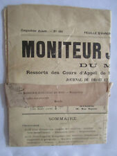 Vieux journal moniteur d'occasion  Nîmes