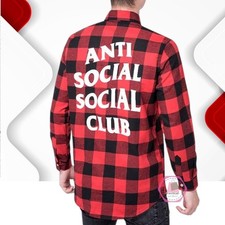 Camisa de flanela anti-social clube social sem expectativas vermelha tamanho XL streetwear Y2K comprar usado Camisa de flanela anti-social clube social sem expectativas vermelha tamanho XL streetwear Y2K comprar usado  Enviando para Brazil