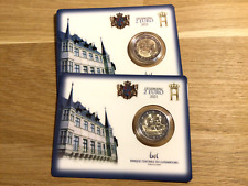2x 2 euro BU Luxembourg 2021 Jean Mariage commémorative poinçons pont caducée ! na sprzedaż  Wysyłka do Poland