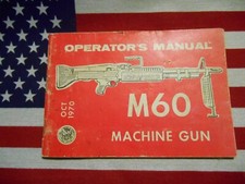 M60 operator manual for sale  Temple