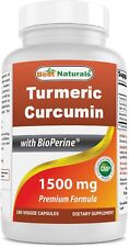 Best Naturals curcumina açafrão 1500mg 180 cápsulas vegetarianas, usado comprar usado  Enviando para Brazil