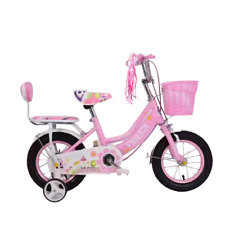 Estabilizador removível de bicicleta rosa 12/14/16 polegadas para crianças meninas comprar usado  Enviando para Brazil