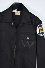 Używany, Męska czarna kurtka dżinsowa Wrangler Blue Bell 66MJZ Champion 11OZ rozmiar 38 na sprzedaż  PL