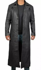 Mens black long for sale  LEICESTER