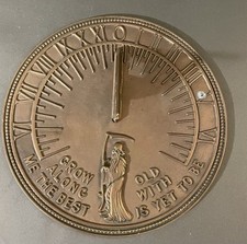 Brass sundial grim for sale  Dover