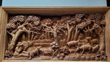 Hand carved teak for sale  Springdale