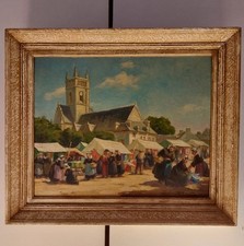 Huile panneau scene d'occasion  Tonnay-Boutonne