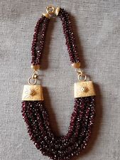 Collana vintage granati usato  Castro