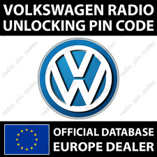 Volkswagen radio pin usato  Spedire a Italy