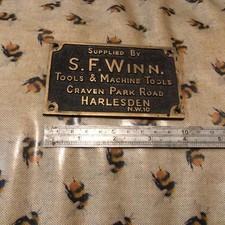 Brass name plate for sale Brass name plate for sale  NORWICH