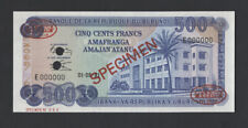 Burundi banknote specimen for sale  New York