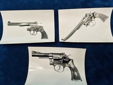Conjunto de três (3) revólveres Smith & Wesson S&W modelos fotográficos P&B 14 e 15 K 38 comprar usado  Enviando para Brazil