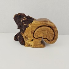 Quebra-cabeça de madeira vintage Fred & Marilyn Buss Maple Burl bugigangas caixa de joias nó comprar usado  Enviando para Brazil
