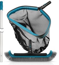 Kit de limpeza de piscina, poste ajustável de 10 pés e cabeça de escova de piscina de 17,5 pol. comprar usado  Enviando para Brazil