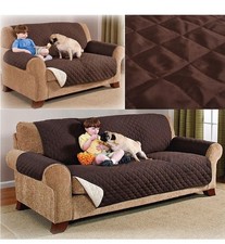 Brown seater sofa for sale  LEICESTER