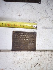 Plaque chassis renault d'occasion  Chalon-sur-Saône