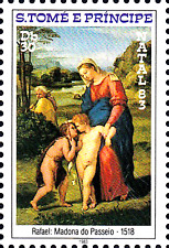 MNH Raffaello Raffael Maler Italien Gemälde Renaissance Madonna Passeio / 412 comprar usado  Enviando para Brazil