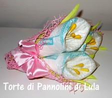 Torta pannolini bouquet usato  Sirolo