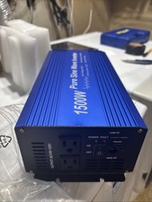 Inversor de energia onda senoidal pura 1500W 12V DC para 110V ~ 120V AC comprar usado  Enviando para Brazil