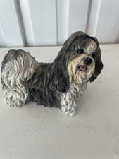 Estatueta de cachorro Shi-Tzu feita por Castagna na Itália 1990 assinada e etiqueta comprar usado  Enviando para Brazil
