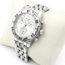 Relógio de pulso masculino Tissot PRS200 quartzo mostrador prata 40 mm tamanho 7,25 polegadas #WB2307-5 comprar usado  Enviando para Brazil