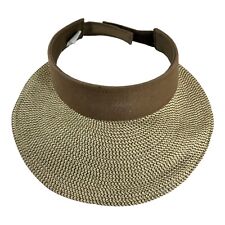 Parasol Tamaño 57cm Marrón Y Beige Paja Ajustable Protección Solar Playa Piscina segunda mano  Embacar hacia Mexico