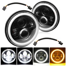 Pair round headlight for sale  USA