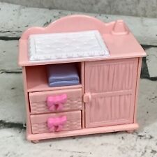 Móveis rosa para quarto de bebê Fisher Price Loving Family casa de bonecas trocador comprar usado  Enviando para Brazil