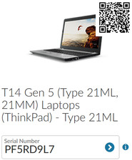 NOVO! Notebook Lenovo ThinkPad T14 Gen 5 14" / 1 TB / 32 GB / Intel Ultra 7 / WNTY, usado comprar usado  Enviando para Brazil