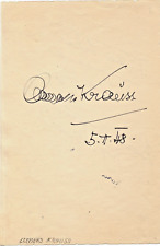 Clemens krauss autografo usato  Cremona