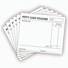 Petty cash vouchers for sale  CREDITON