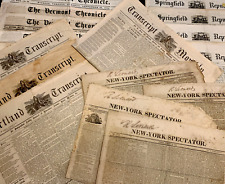 OLD NEWSPAPER FROM 1800s, usado comprar usado  Enviando para Brazil