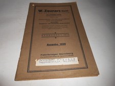 Katalog 1929 zeuners gebraucht kaufen  Gnotzheim