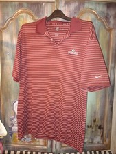 Camisa de golfe Nike Air Fit XL em Inverness County Club Y2K listra borgonha em excelente estado usado  comprar usado  Enviando para Brazil