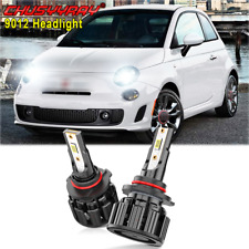 Kit de faróis de LED para Fiat 500 2012-2019 9012 HIR2 lâmpadas brancas feixe alto/baixo comprar usado  Enviando para Brazil
