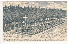 POLSKA , WOJIVOD. LODZ , FRIEDHOF i KROLOWA - WOLA , ca1915 na sprzedaż  Wysyłka do Poland