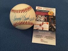 VINTAGE-Johnny Bench-Reds-ASSINADO-AUTO-NL Coleman-HOF 89 insc. JSA comprar usado  Enviando para Brazil