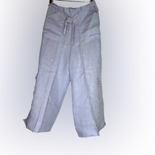 Calça cargo Bryn Walker 100% linho cropped branca tamanho P comprar usado  Enviando para Brazil