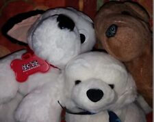 Peluches chien blanc d'occasion  Le Lude