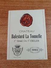 Etiquette balestard tonnelle d'occasion  Montigny-le-Bretonneux