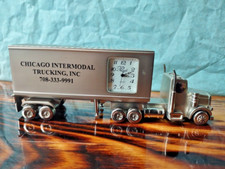 Semi-relógio intermodal vintage cromado platina quartzo 18 rodas Chicago FUNCIONA comprar usado  Enviando para Brazil