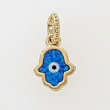 Novo Berloque Pendurado à Mão 100% Original PANDORA 762699C01 Azul Opalescente Hamsa comprar usado  Enviando para Brazil