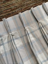 Huge checked curtains for sale  LEDBURY