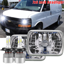 Par de faros LED 7X6 Hi/Lo Beam para Chevy Express Cargo Van 1500 2500 3500 comprar usado  Enviando para Brazil
