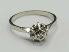 Weißgold ring solitär gebraucht kaufen  Sande